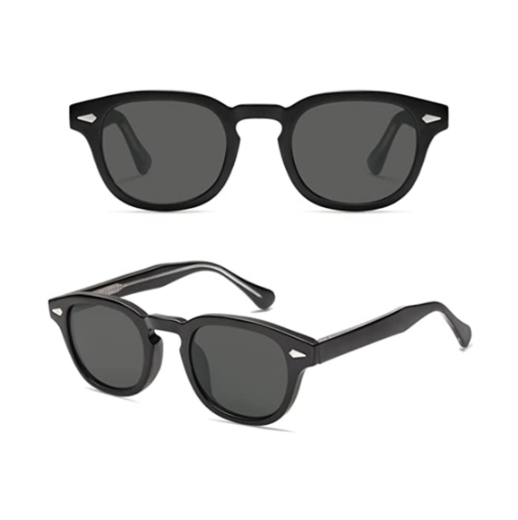 ?Black Round Sunglasses for Men Women  Circle Style UV400 Lenses Unisex main image 2